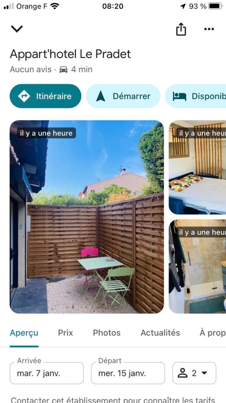 Appart'Hotel Au Pradet Le Pradet Buitenkant foto